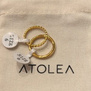 ATOLÉA beachwear Gold Ring Set